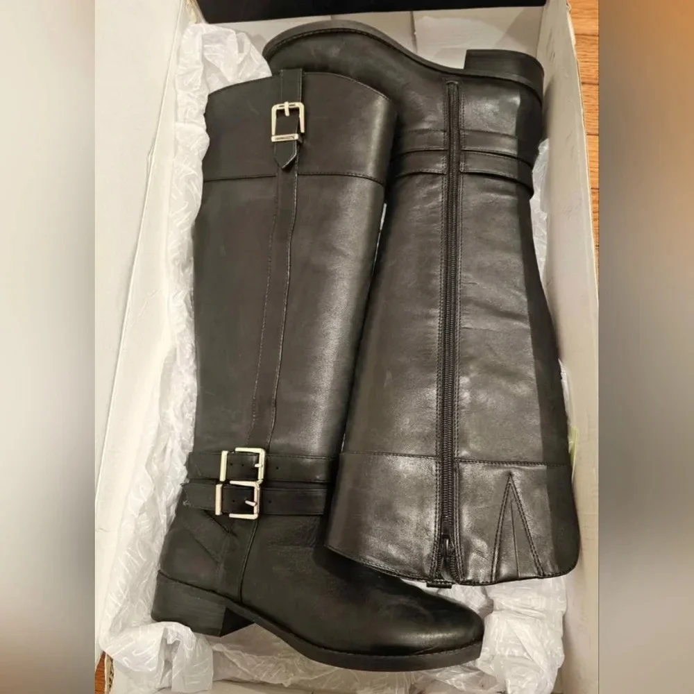 INC Frankii Riding Boots Black 7